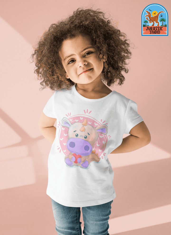 Toddler Pink Baby Dino T-Shirt | Jurassic Studio
