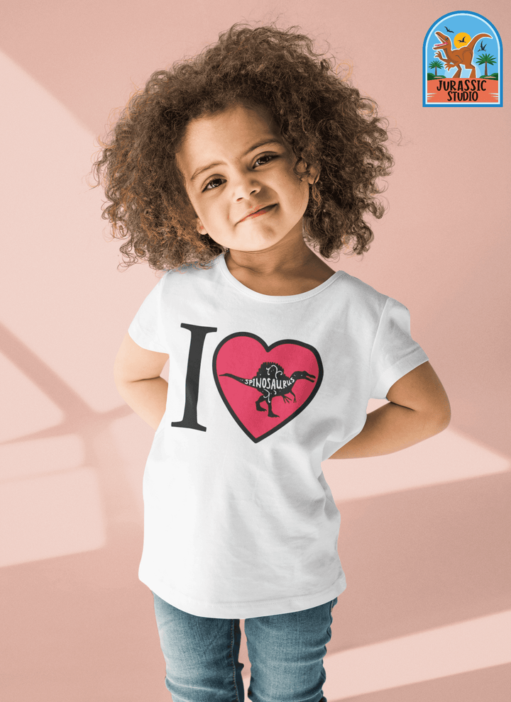Toddler I Love Spinosaurus T-Shirt | Jurassic Studio