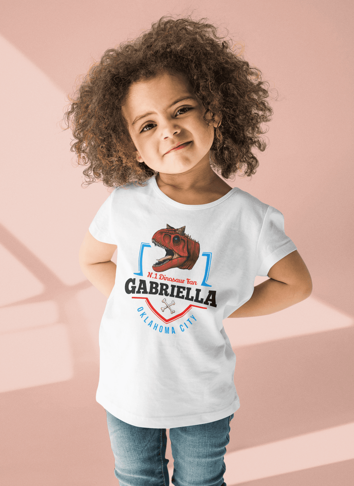N.1 Carnotaurus Fan Custom Toddler T-Shirt | Jurassic Studio