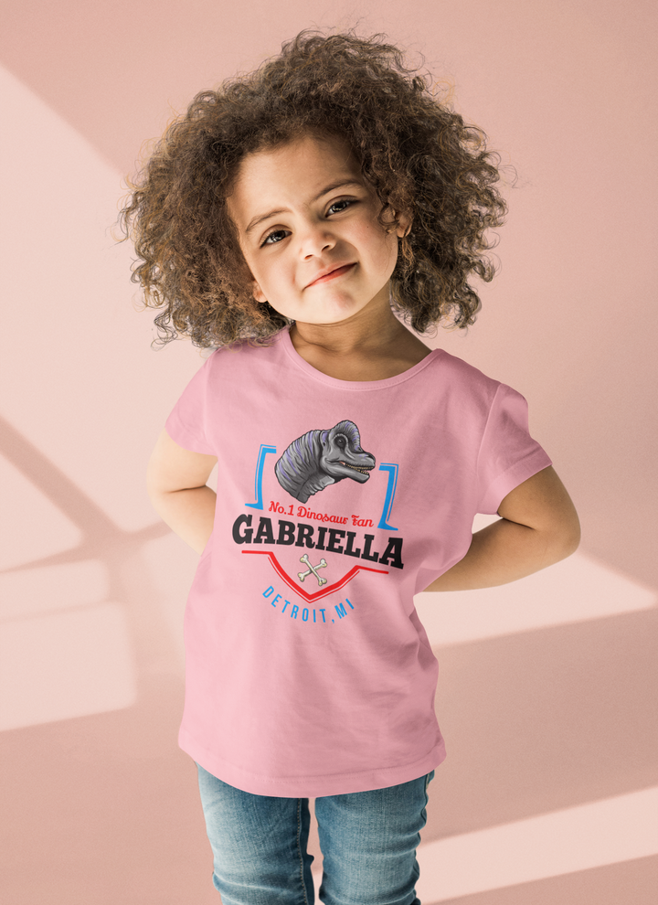N.1 Brontosaurus Fan Custom Toddler T-Shirt | Jurassic Studio