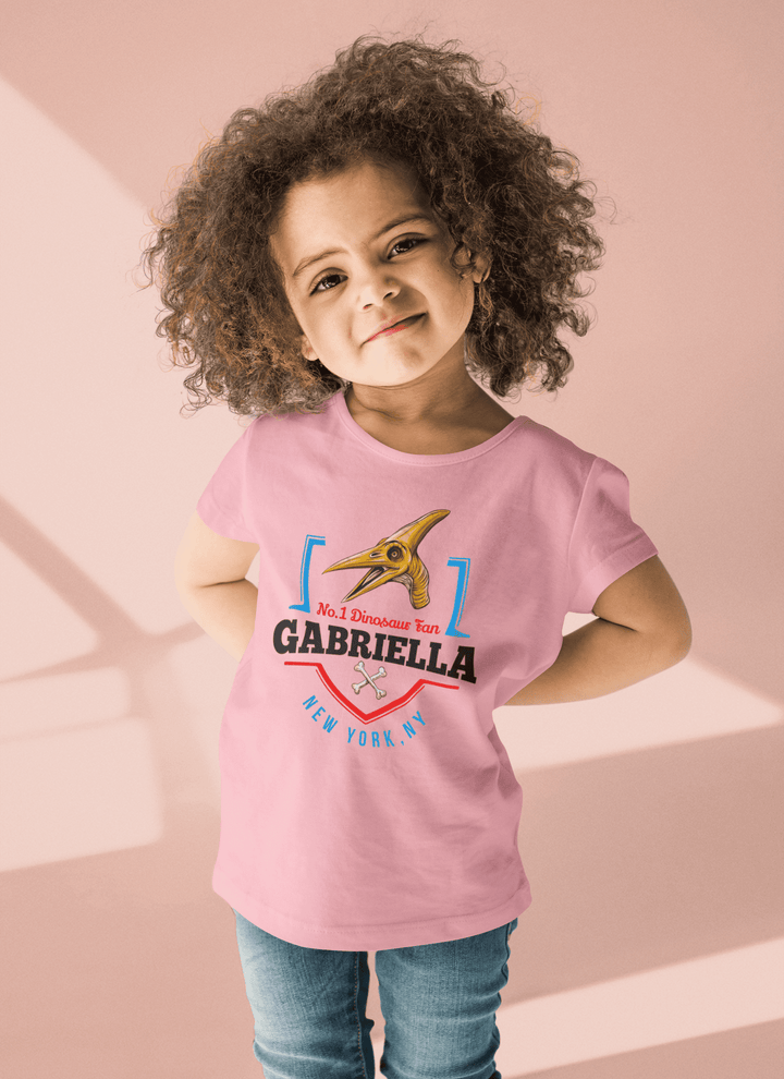 N.1 Pterodactyl Fan Custom Toddler T-Shirt | Jurassic Studio
