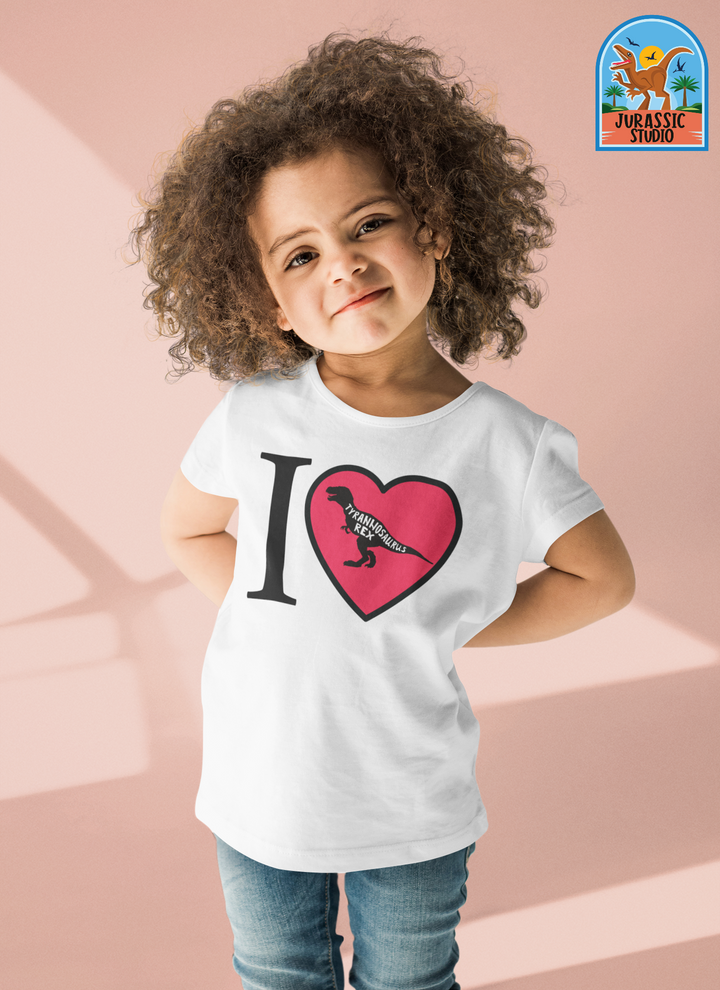 Toddler I Love T-Rex T-Shirt | Jurassic Studio