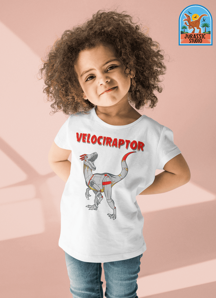 Toddler Robot  Velociraptor T-Shirt | Jurassic Studio