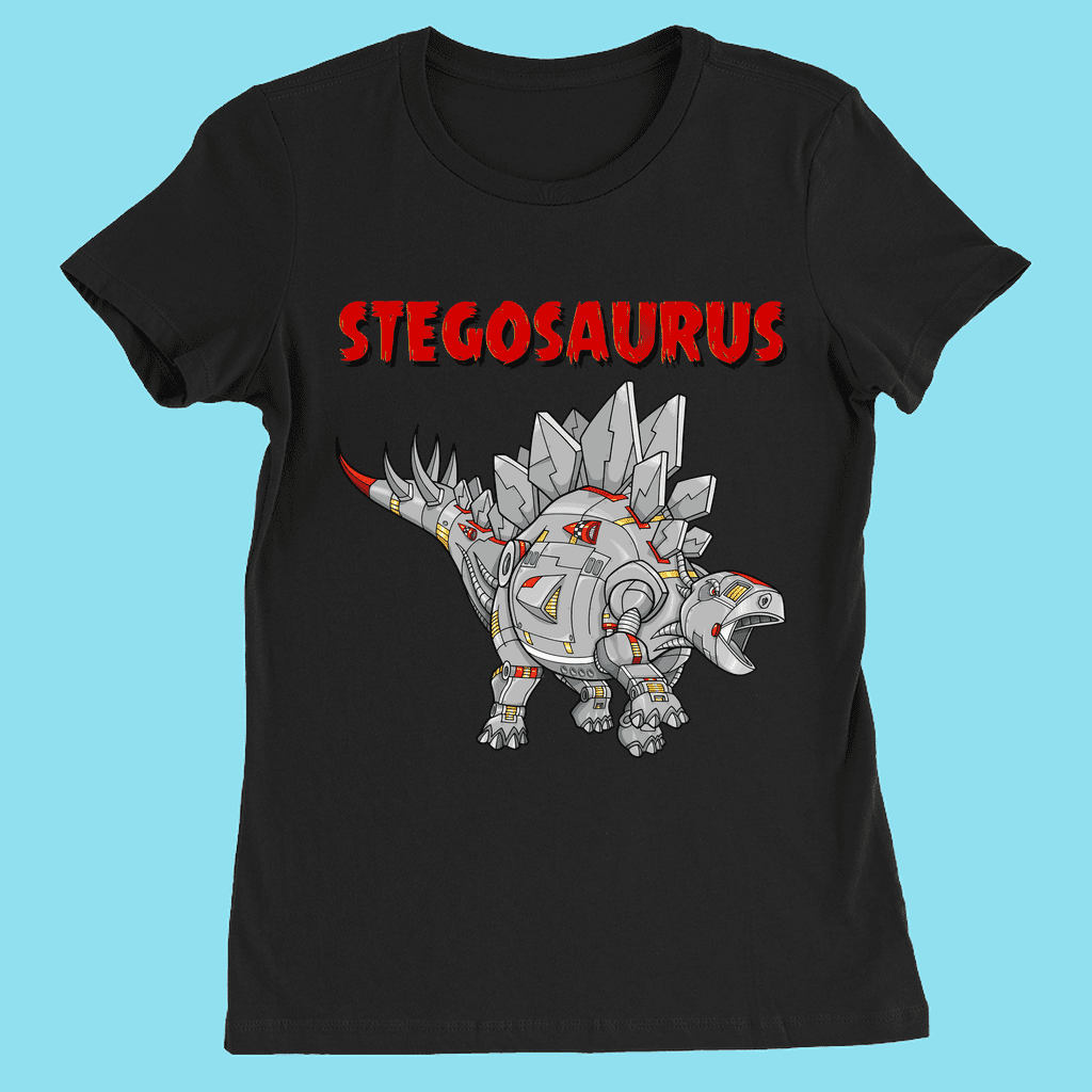 Women Robot Stegosaurus T-Shirt | Jurassic Studio