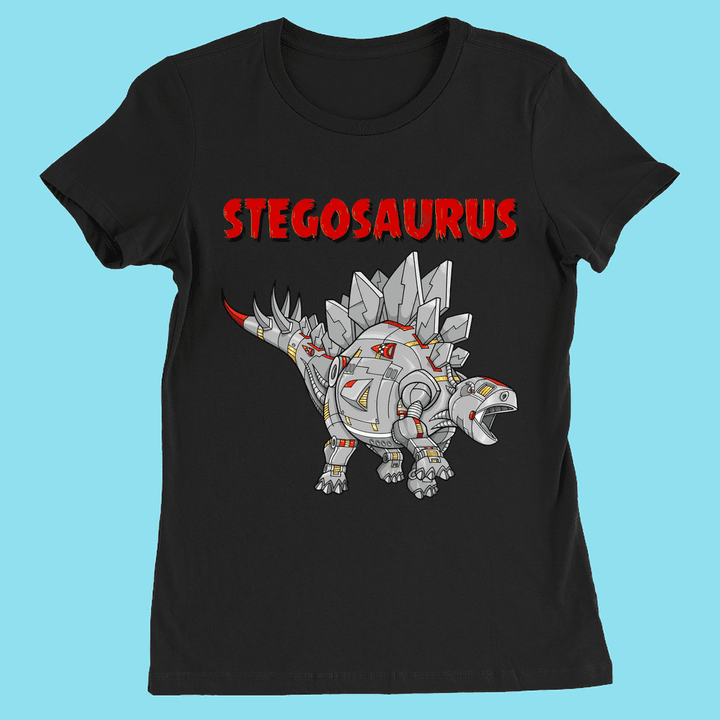 Women Robot Stegosaurus T-Shirt | Jurassic Studio
