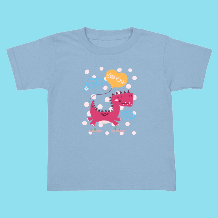 Toddler Baby Dino with Balloon T-Shirt | Jurassic Studio