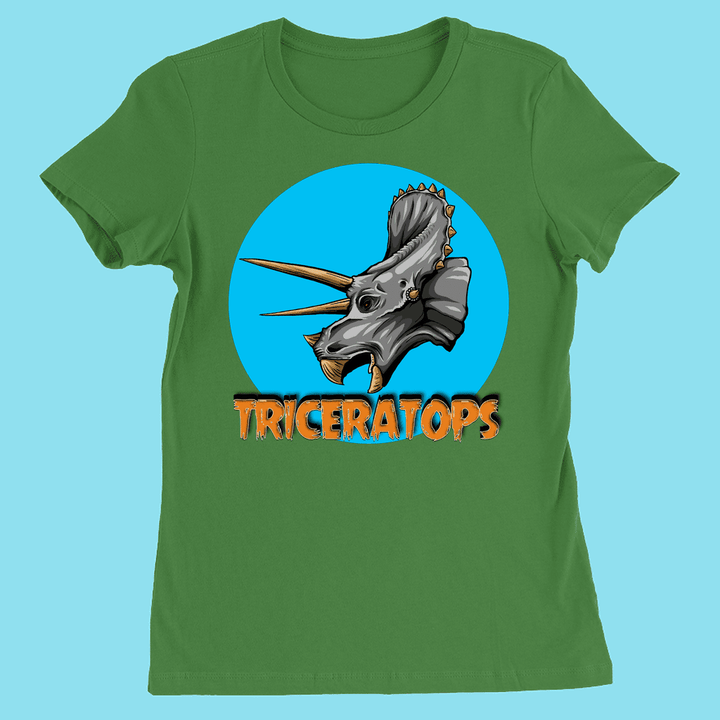 Women Triceratops Head T-Shirt | Jurassic Studio