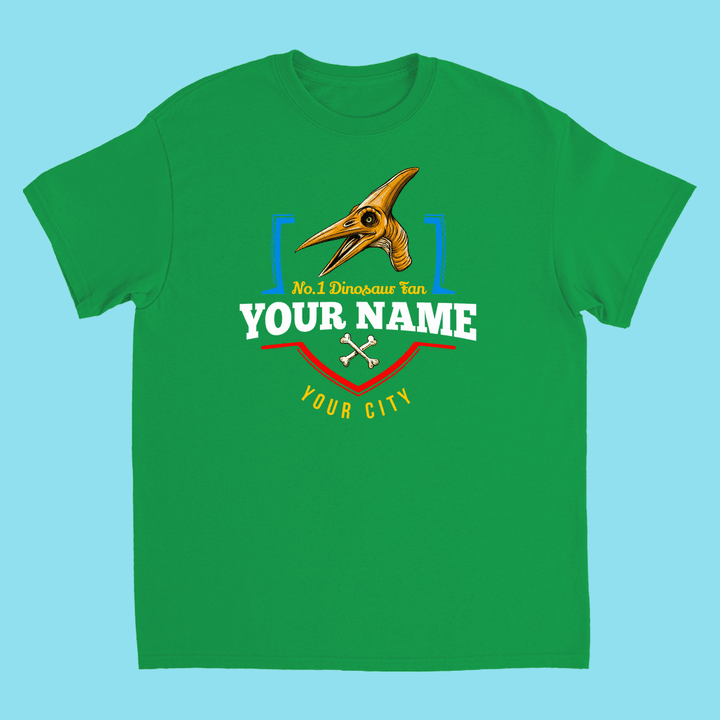 N.1 Pterodactyl Fan Custom Kids T-Shirt | Jurassic Studio