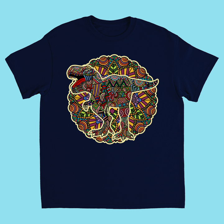 Kids T-Rex Mandala T-Shirt | Jurassic Studio