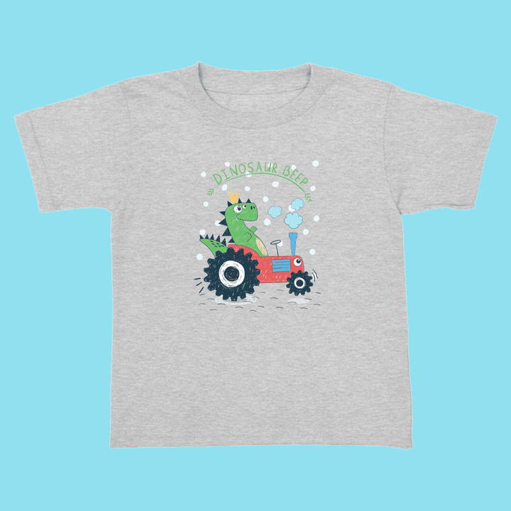 Toddler Baby Dino Tractor T-Shirt | Jurassic Studio