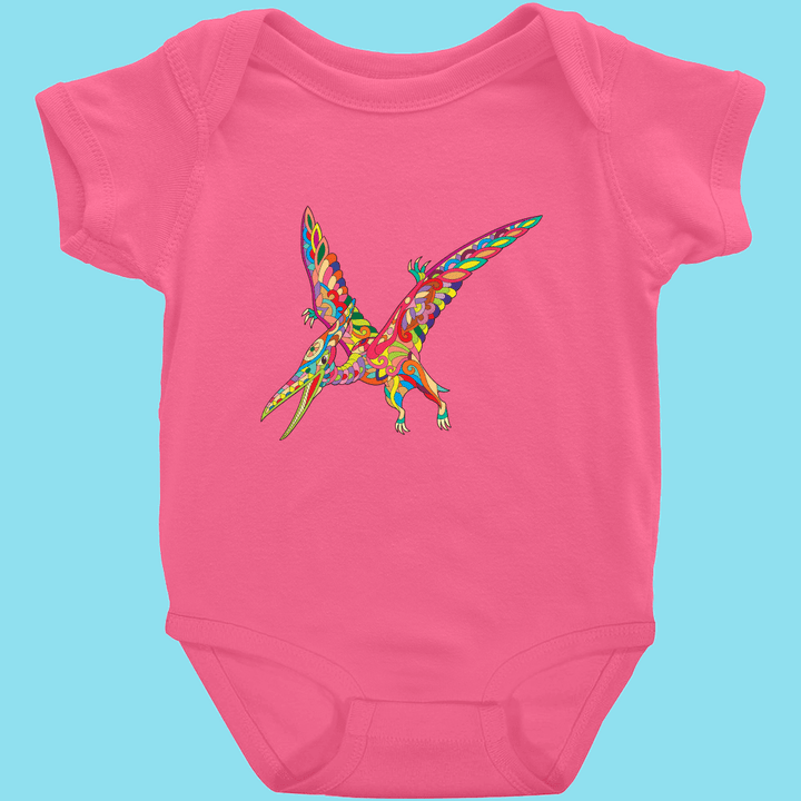Toddler Pterodactyl Zentangle Onesie | Jurassic Studio