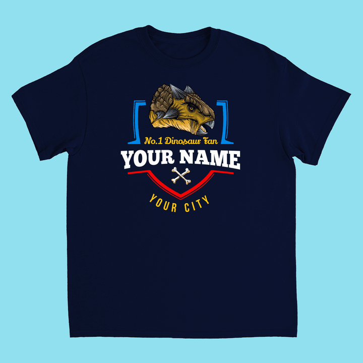 N.1 Ankylosaurus Fan Custom Kids T-Shirt | Jurassic Studio