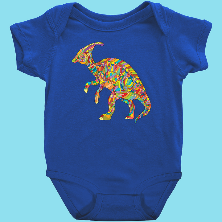 Toddler Hadrosaur Zentangle Onesie | Jurassic Studio