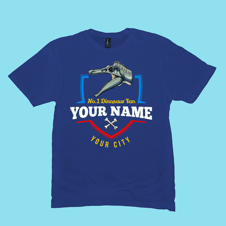 N.1 Spinosaurus Fan Custom Men T-Shirt | Jurassic Studio