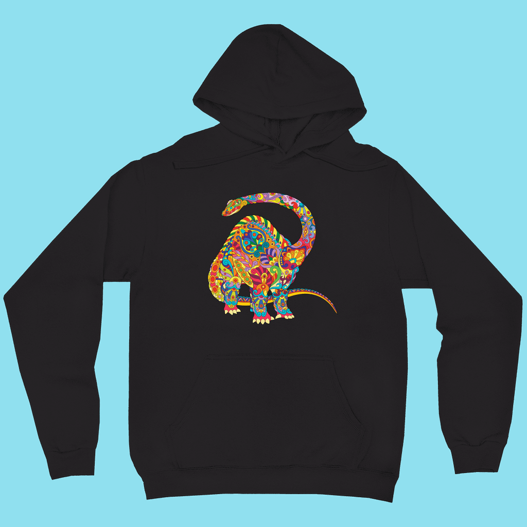 Women Brontosaurus Zentangle Hoodie | Jurassic Studio