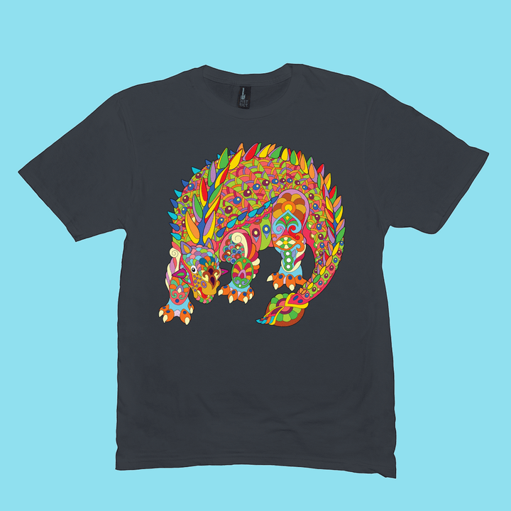 Men Ankylosaurus Zentangle T-Shirt | Jurassic Studio