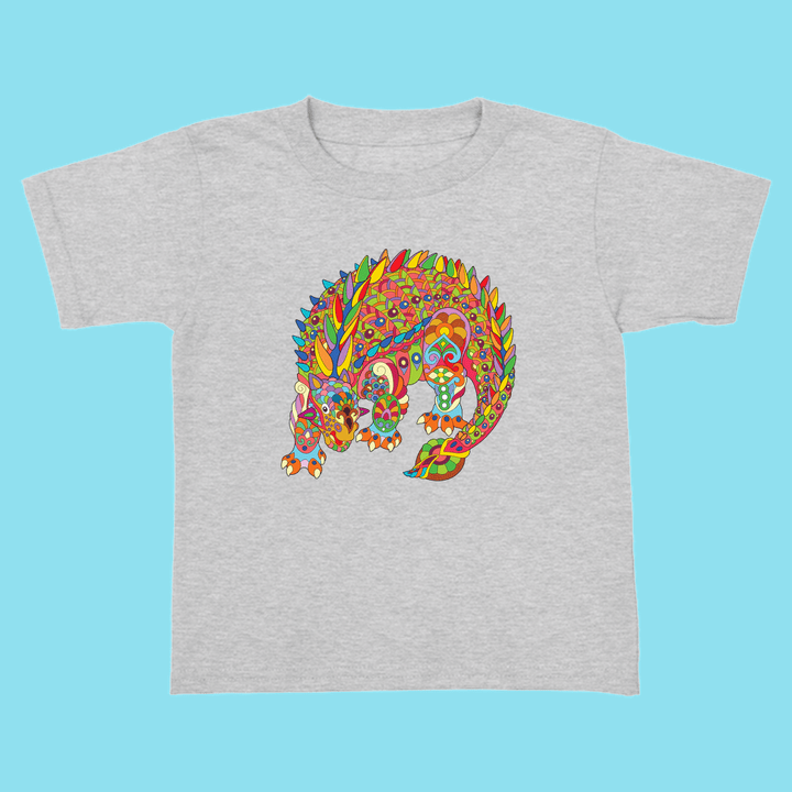 Toddler Ankylosaurus Zentangle T-Shirt | Jurassic Studio