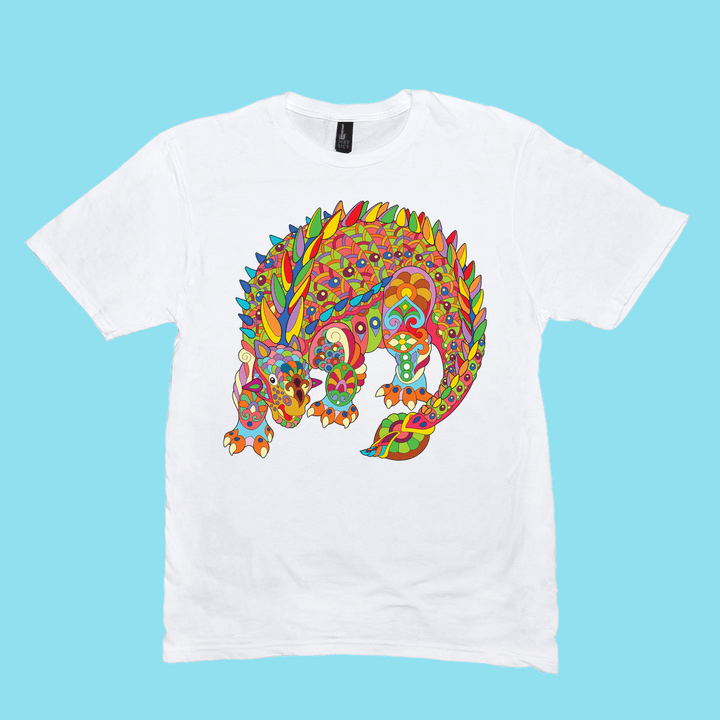 Men Ankylosaurus Zentangle T-Shirt | Jurassic Studio