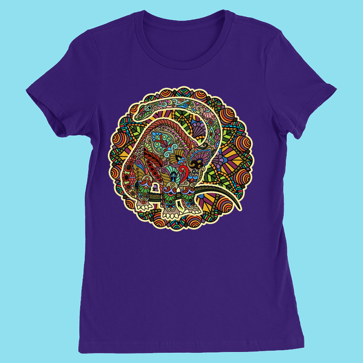 Women Brontosaurus Mandala T-Shirt | Jurassic Studio