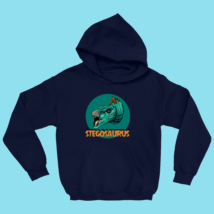 Kids Stegosaurus Head Hoodie | Jurassic Studio