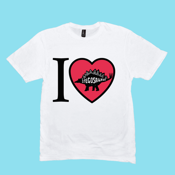 Men I Love Stegosaurus T-Shirt | Jurassic Studio