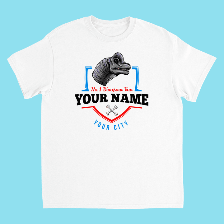 N.1 Brontosaurus Fan Custom Kids T-Shirt | Jurassic Studio