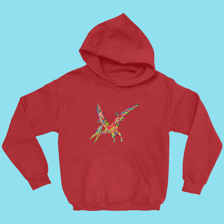 Kids Pterodactyl Zentangle Hoodie | Jurassic Studio