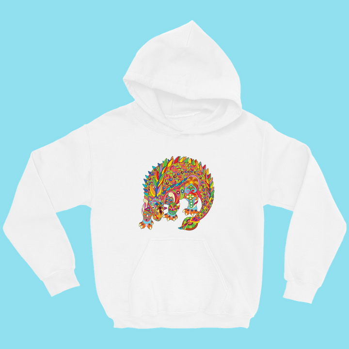 Kids Ankylosaurus Zentangle Hoodie | Jurassic Studio