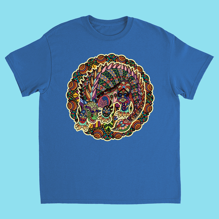 Kids Ankylosaurus Mandala T-Shirt | Jurassic Studio