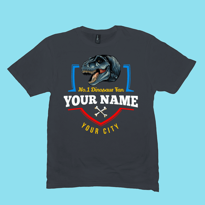 N.1 T-Rex Fan Custom Men T-Shirt | Jurassic Studio