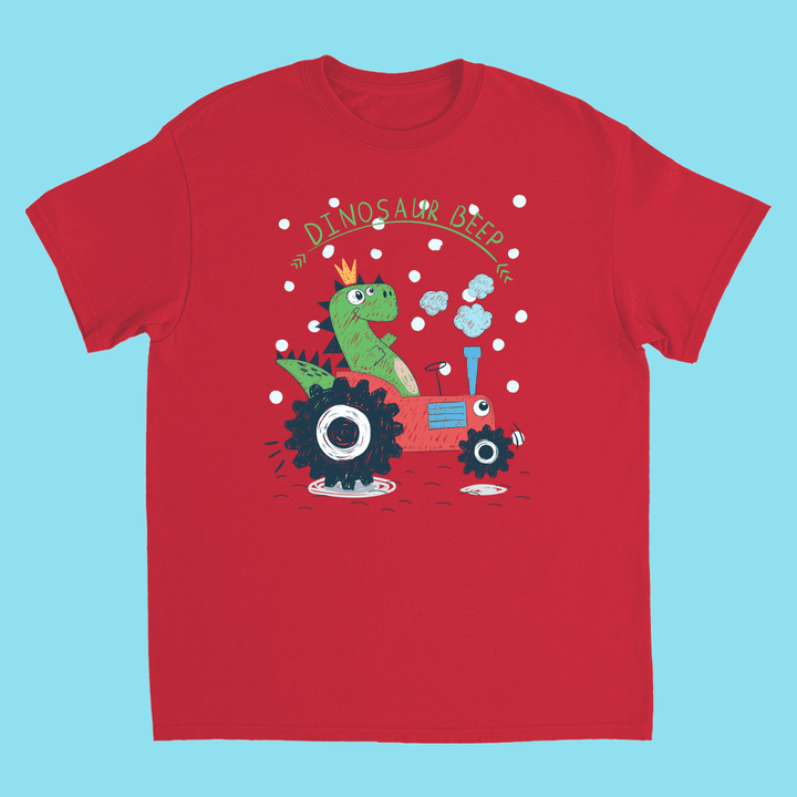 Kids Baby Dino Tractor T-Shirt | Jurassic Studio