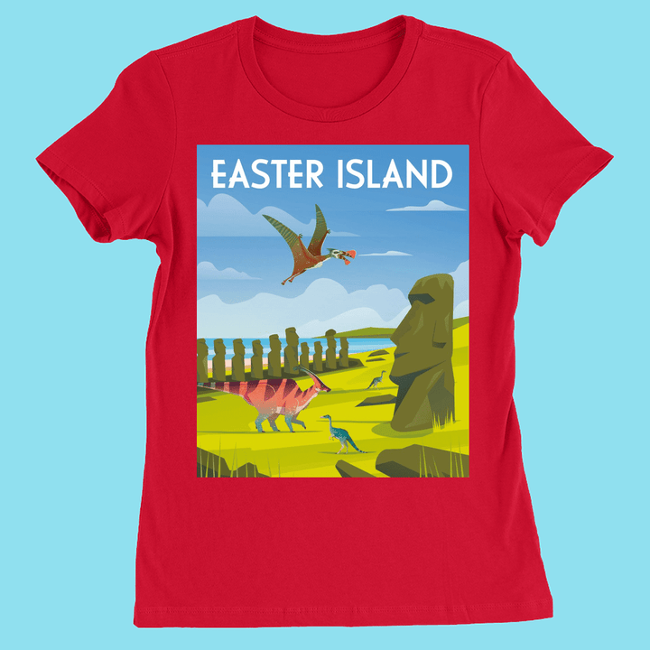 Women Easter Island T-Shirt | Jurassic Studio