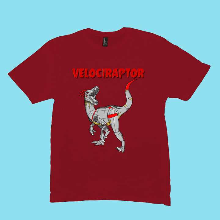 Men Robot Velociraptor T-Shirt | Jurassic Studio