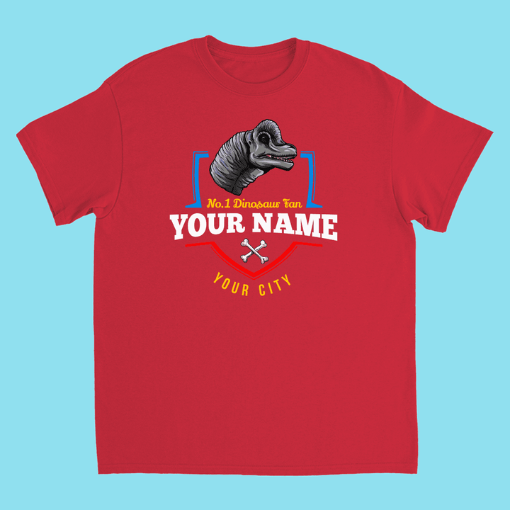N.1 Brontosaurus Fan Custom Kids T-Shirt | Jurassic Studio