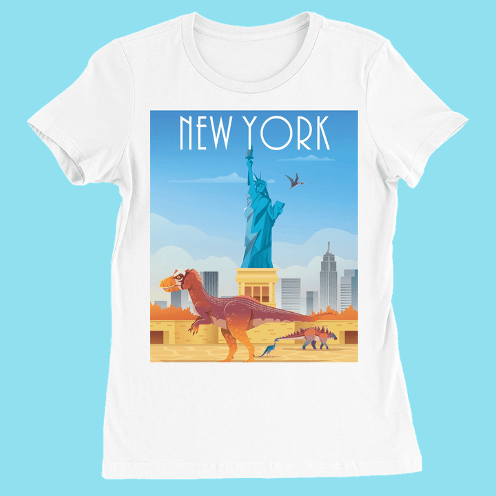 Women New York T-Shirt | Jurassic Studio