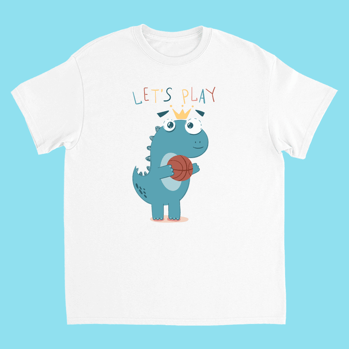 Kids Baby Dino Basketball T-Shirt | Jurassic Studio