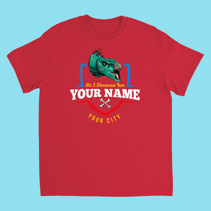 N.1 Stegosaurus Fan Custom Kids T-Shirt | Jurassic Studio