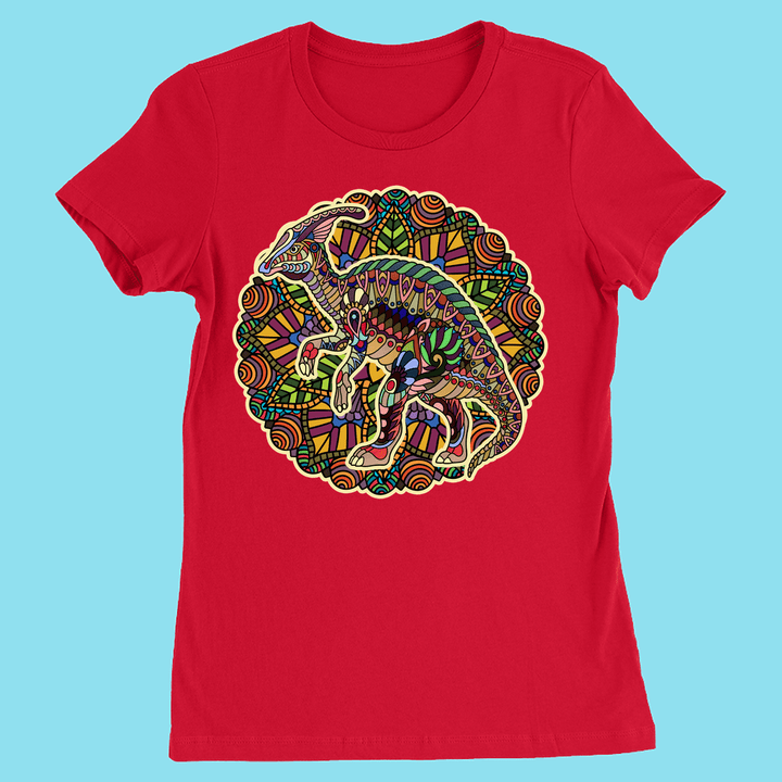Women Hadrosaur Mandala T-Shirt | Jurassic Studio