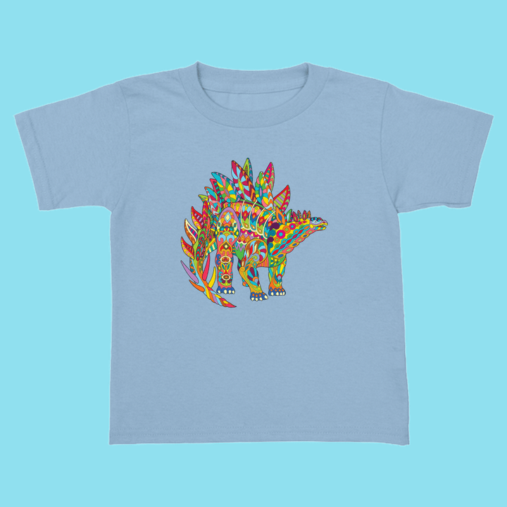 Toddler Stegosaurus Zentangle T-Shirt | Jurassic Studio