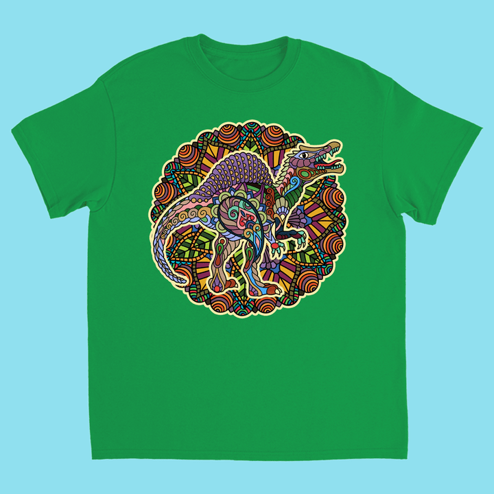 Kids Spinosaurus Mandala T-Shirt | Jurassic Studio