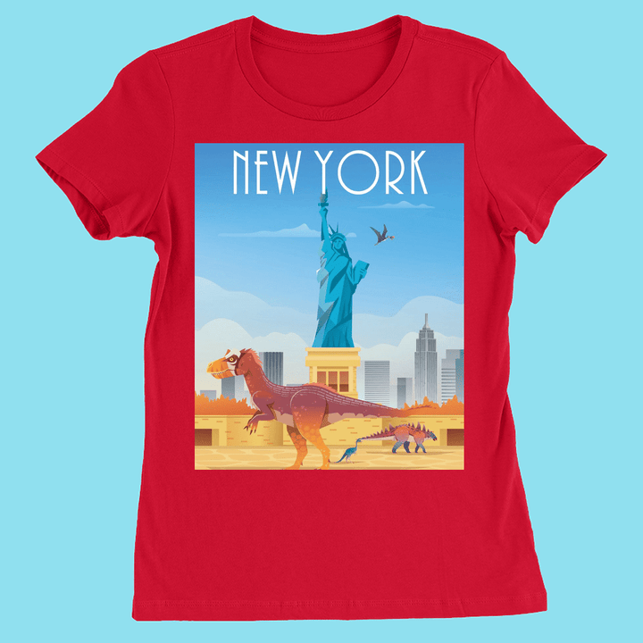 Women New York T-Shirt | Jurassic Studio