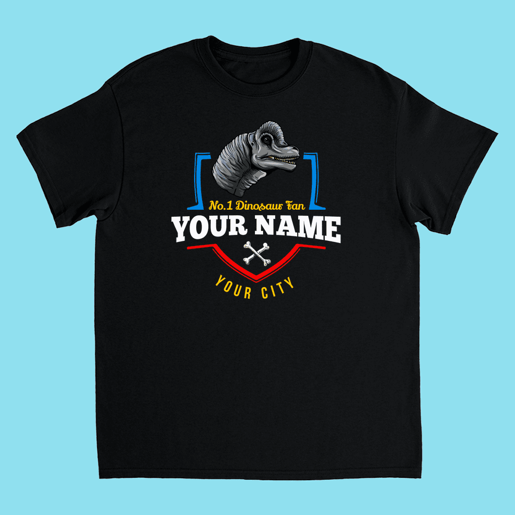 N.1 Brontosaurus Fan Custom Kids T-Shirt | Jurassic Studio
