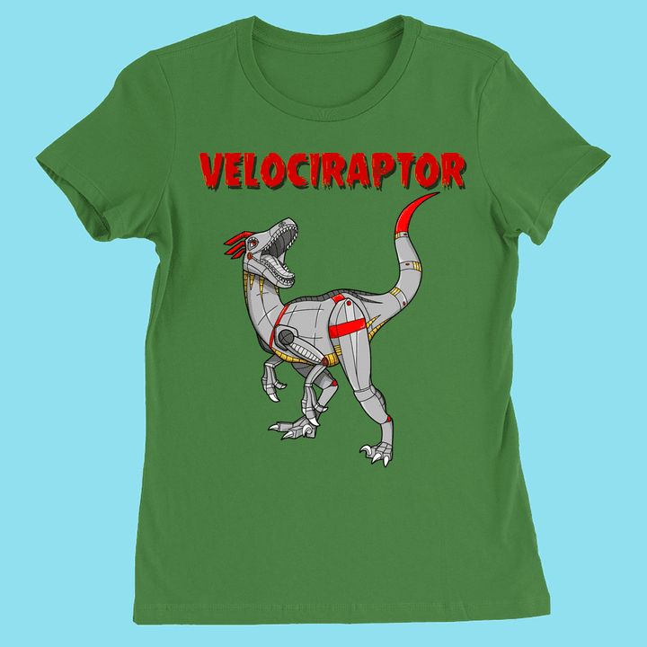 Women Robot Velociraptor T-Shirt | Jurassic Studio
