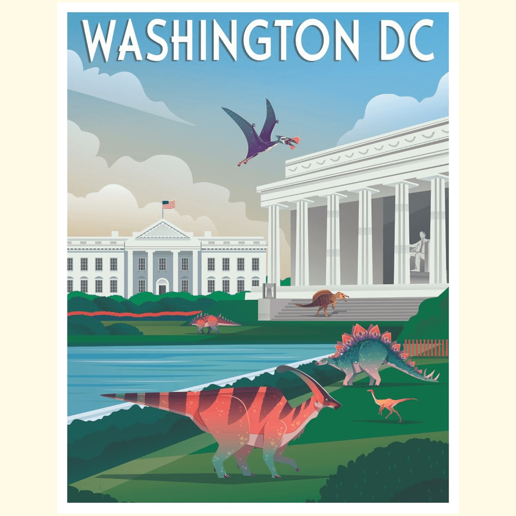 Washington DC Poster | Jurassic Studio