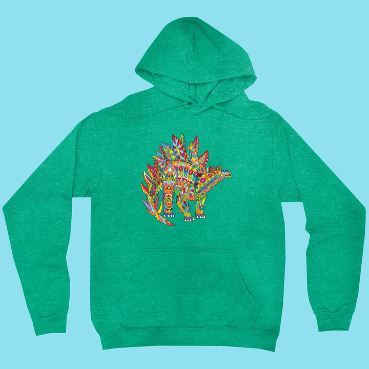 Men Stegosaurus Zentangle Hoodie | Jurassic Studio