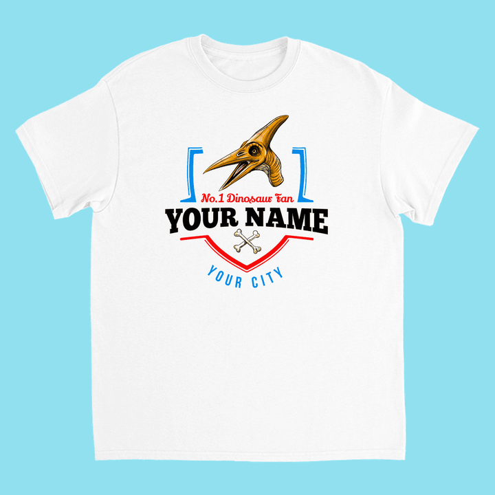 N.1 Pterodactyl Fan Custom Kids T-Shirt | Jurassic Studio