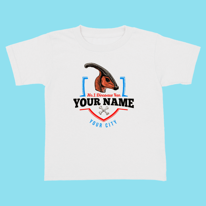 N.1 Hadrosaur Fan Custom Toddler T-Shirt | Jurassic Studio