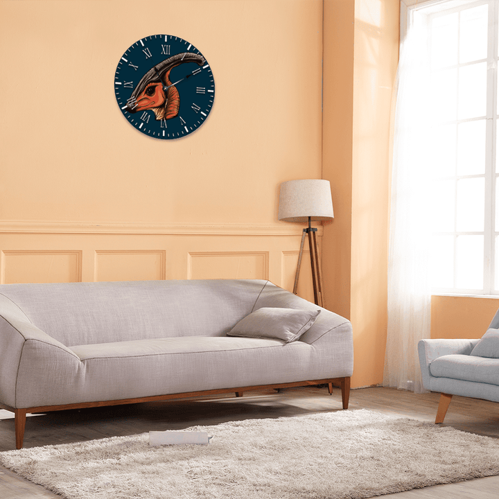 15 Inch Hadrosaur Wall Art Clock | Jurassic Studio