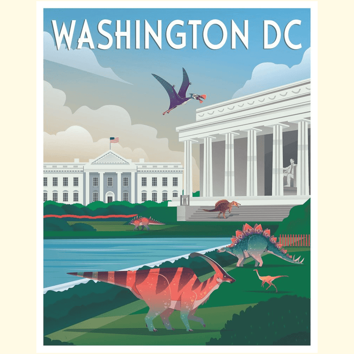 Washington DC Poster | Jurassic Studio