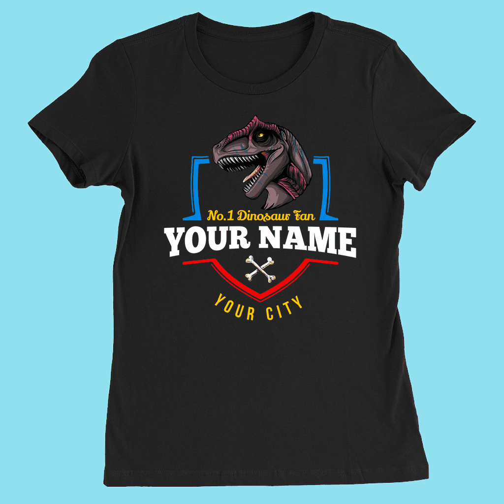 N.1 Allosaurus Fan Custom Women T-Shirt | Jurassic Studio